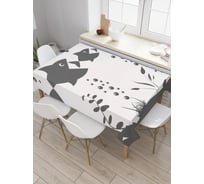 Прямоугольная скатерть JOYARTY Безумный водный мир из сатена tc_21314_120x145