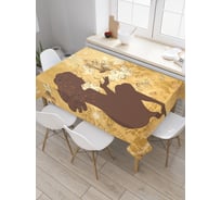 Прямоугольная скатерть JOYARTY Бабочки и феи из сатена tc_29712_120x145