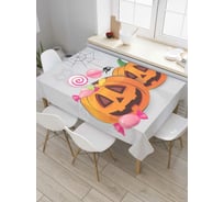 Прямоугольная скатерть JOYARTY Веселый Джек-фонарь из сатена tc_6041_120x145
