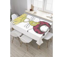 Прямоугольная скатерть JOYARTY Божья коровка из сатена tc_31658_120x145