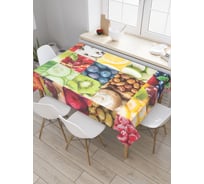 Прямоугольная скатерть JOYARTY Витаминный рай из сатена tc_32030_120x145