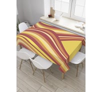 Прямоугольная скатерть JOYARTY Абстрактные полосы из сатена tc_28303_120x145