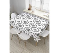 Прямоугольная скатерть JOYARTY Богатые ромбики из сатена tc_7929_120x145