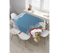 Прямоугольная скатерть JOYARTY Абстракция с ажуром из сатена tc_32144_120x145