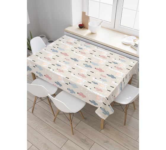 Прямоугольная скатерть JOYARTY Альпаки из сатена tc_53946_120x145 1