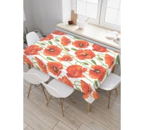 Прямоугольная скатерть JOYARTY Бескрайние маки из сатена tc_11900_120x145