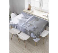 Прямоугольная скатерть JOYARTY Вид на озеро из сатена tc_31053_120x145