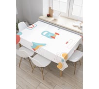 Прямоугольная скатерть JOYARTY Атрибутика спортсмена из сатена tc_36982_120x145