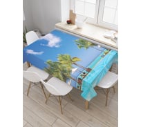 Прямоугольная скатерть JOYARTY Ветер уюта из сатена tc_9388_120x145