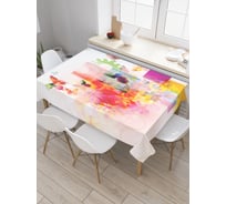 Прямоугольная скатерть JOYARTY Абстрактные бабочки из сатена tc_29014_120x145