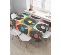 Прямоугольная скатерть JOYARTY Виниловые пластинки из сатена tc_340896_120x145