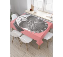 Прямоугольная скатерть JOYARTY Блатная собака из сатена tc_29469_120x145