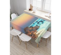 Прямоугольная скатерть JOYARTY Береговое завершение из сатена tc_9527_120x145