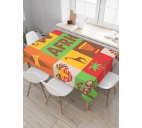 Прямоугольная скатерть JOYARTY Африканская культура из сатена tc_28216_120x145