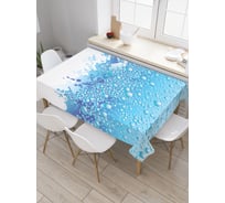 Прямоугольная скатерть JOYARTY Брызги воды из сатена tc_29393_120x145