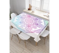 Прямоугольная скатерть JOYARTY Абстрактные узоры с глазами из сатена tc_19274_120x145