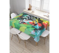 Прямоугольная скатерть JOYARTY Акварельный тигр из сатена tc_38648_120x145