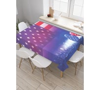 Прямоугольная скатерть JOYARTY Американские сердца из сатена tc_20730_120x145