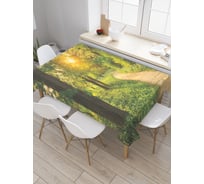 Прямоугольная скатерть JOYARTY Веселая тропинка из сатена tc_18966_120x145
