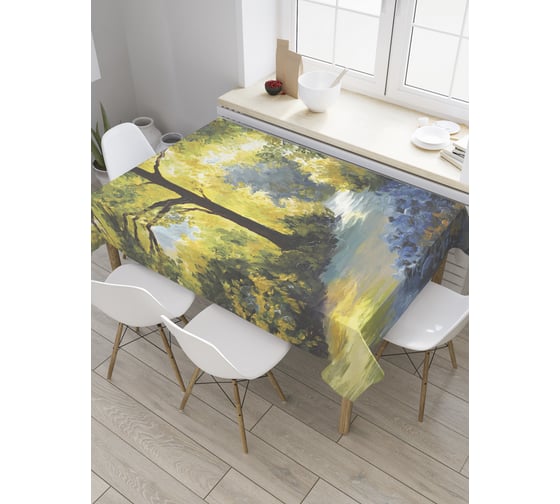 Прямоугольная скатерть JOYARTY Бурная речушка из сатена tc_27966_120x145 1