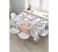 Прямоугольная скатерть JOYARTY Бесконечная любовь из сатена tc_31198_120x145