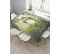 Прямоугольная скатерть JOYARTY Арка в лесу из сатена tc_32595_120x145