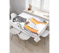 Прямоугольная скатерть JOYARTY Бодрящая песня из сатена tc_23256_120x145