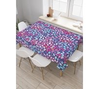 Прямоугольная скатерть JOYARTY Витражные лепестки из сатена tc_29753_120x145