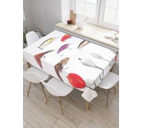 Прямоугольная скатерть JOYARTY Атрибуты рыбака из сатена tc_21319_120x145