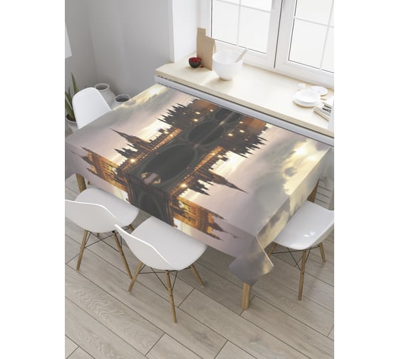 Прямоугольная скатерть JOYARTY Биг Бен и Вестминстерский дворец с Темзы tc_31595_120x145