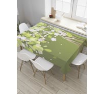 Прямоугольная скатерть JOYARTY Весеннее дерево из сатена tc_32656_120x145