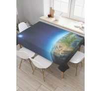 Прямоугольная скатерть JOYARTY Аура Земли из сатена tc_37996_120x145