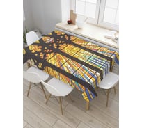 Прямоугольная скатерть JOYARTY Витражное величие из сатена tc_7710_120x145