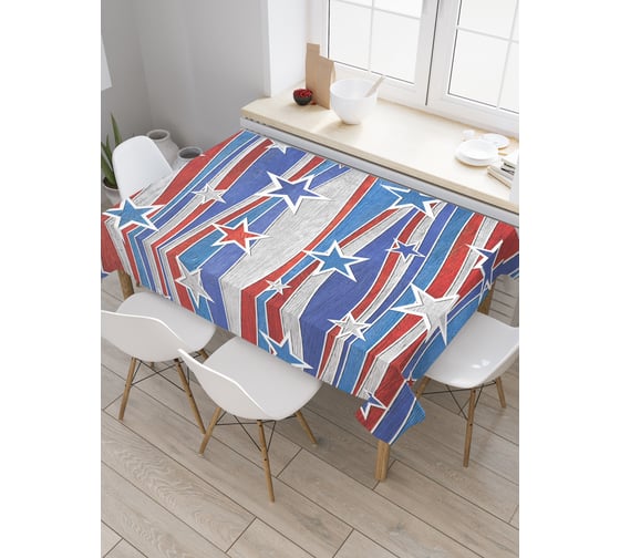 Прямоугольная скатерть JOYARTY Американские звезды из сатена tc_20385_120x145 1