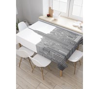 Прямоугольная скатерть JOYARTY Вершина города из сатена tc_4816_120x145