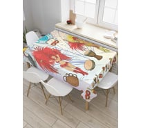 Прямоугольная скатерть JOYARTY Бразильский маскарад из сатена tc_7670_120x145