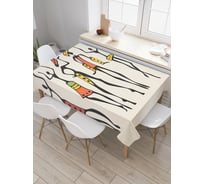 Прямоугольная скатерть JOYARTY Африканское веселье из сатена tc_23276_120x145