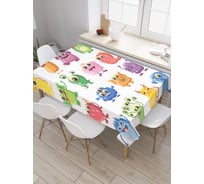 Прямоугольная скатерть JOYARTY Веселые пришельцы из сатена tc_19599_120x145