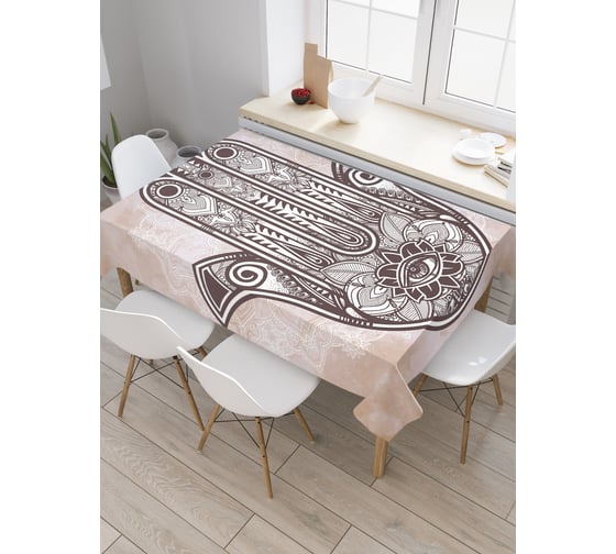 Прямоугольная скатерть JOYARTY Арабский амулет из сатена tc_38645_120x145 1