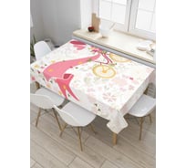 Прямоугольная скатерть JOYARTY Велосипед любви из сатена tc_4879_120x145