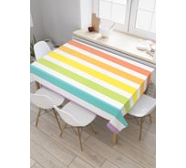 Прямоугольная скатерть JOYARTY Вертикаль красок из сатена tc_29315_120x145