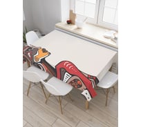 Прямоугольная скатерть JOYARTY Африканский боди арт из сатена tc_23235_120x145