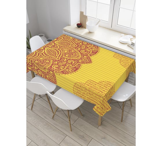 Прямоугольная скатерть JOYARTY Богатая мандала из сатена tc_32358_120x145 1