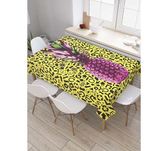 Прямоугольная скатерть JOYARTY Ананасовое марево из сатена tc_5292_120x145 1