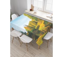 Прямоугольная скатерть JOYARTY Весенний лес из сатена tc_30430_120x145