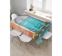 Прямоугольная скатерть JOYARTY Арочная дверь из сатена tc_37897_120x145