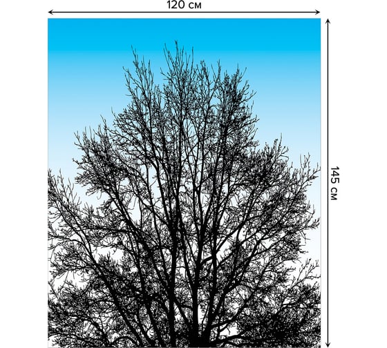 Прямоугольная скатерть JOYARTY Ветвистое дерево из сатена tc_29082_120x145