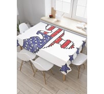 Прямоугольная скатерть JOYARTY Американский герб из сатена tc_20685_120x145