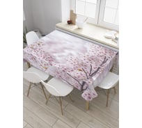 Прямоугольная скатерть JOYARTY Вишневый сад из сатена tc_31506_120x145