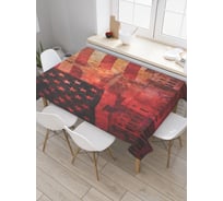 Прямоугольная скатерть JOYARTY Белый дом из сатена tc_20726_120x145